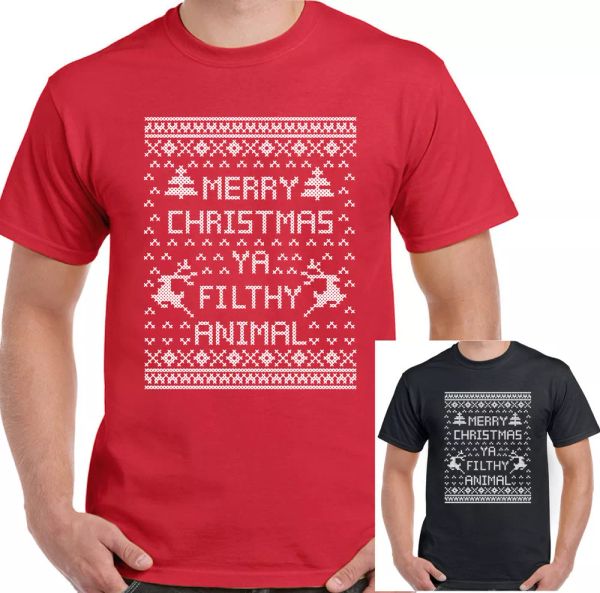 merry christmas ya filthy animal t shirt man fun gift secret home, White;black
merry christmas ya filthy animal t shirt man fun gift secret home, White;black
