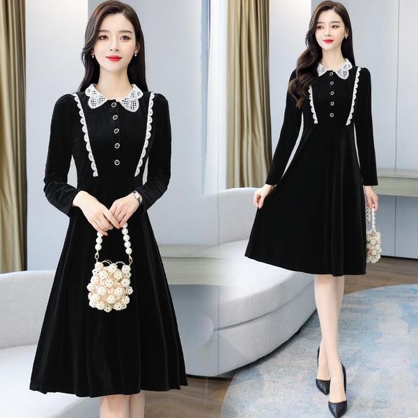 casual dresses 2021 spring 3xl plus size vintage women midi dress korean autumn long sleeve vestidos party hepburn black, Black;gray
casual dresses 2021 spring 3xl plus size vintage women midi dress korean autumn long sleeve vestidos party hepburn black, Black;gray