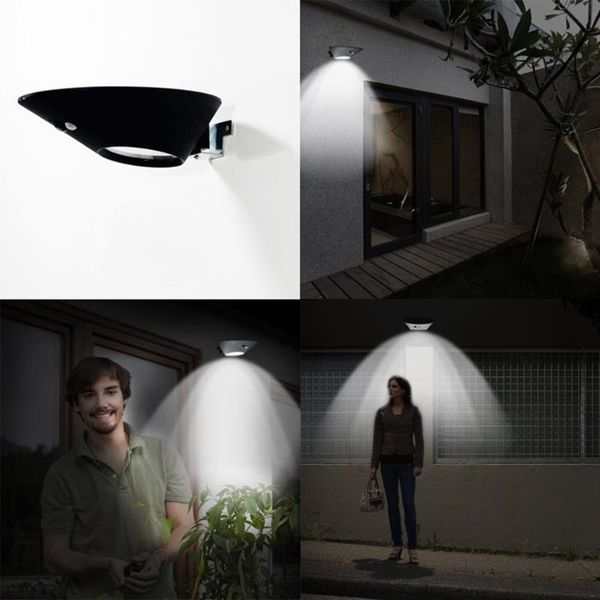 solar lamps wireless lights led outdoor waterproof pir motion sensor wall light for garden street