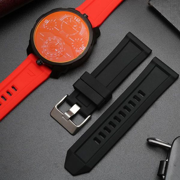 watch bands waterproof silicone strap is suitable for dzt2006 dz4427 dz4388 24mm 26mm 28mm chain, Black;brown
watch bands waterproof silicone strap is suitable for dzt2006 dz4427 dz4388 24mm 26mm 28mm chain, Black;brown