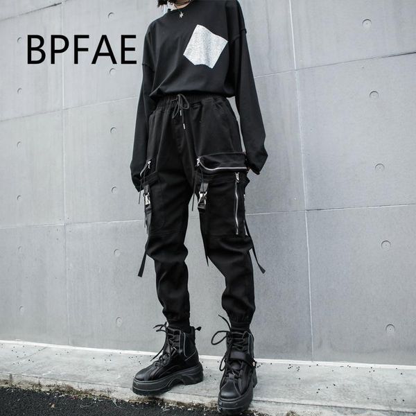 women's pants & capris bpfae women cargo dance knitted strip design multi-pockets sweatpants harajuku hip hop cool overalls long trouse, Black;white
women's pants & capris bpfae women cargo dance knitted strip design multi-pockets sweatpants harajuku hip hop cool overalls long trouse, Black;white