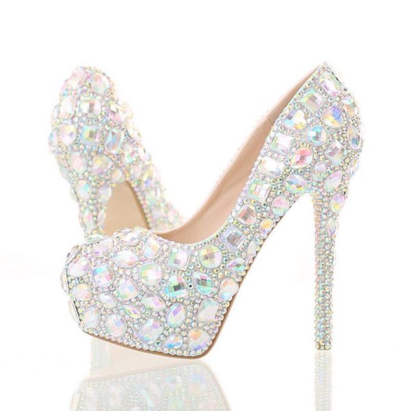 dress shoes large white diamond wedding single women's high heels waterproof platform, Black
dress shoes large white diamond wedding single women's high heels waterproof platform, Black