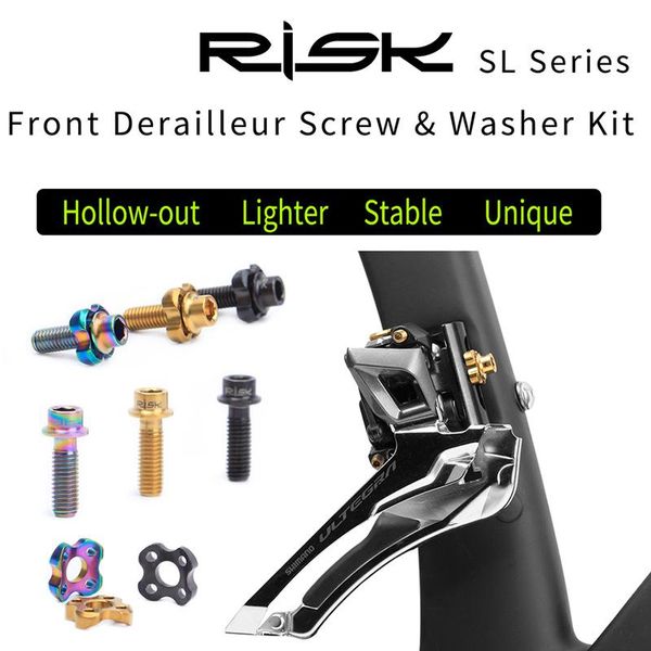 bike derailleurs risk titanium screws hollow 5*16mm with arc washer for bicycle front derailleur fixed bolts mtb road shift device fixing
bike derailleurs risk titanium screws hollow 5*16mm with arc washer for bicycle front derailleur fixed bolts mtb road shift device fixing