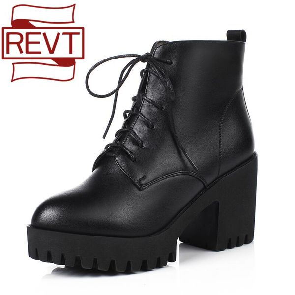 boots revt genuel leather women booties high heel wpring winter wool female fashion british thick shoes casual ladies ankle, Black
boots revt genuel leather women booties high heel wpring winter wool female fashion british thick shoes casual ladies ankle, Black