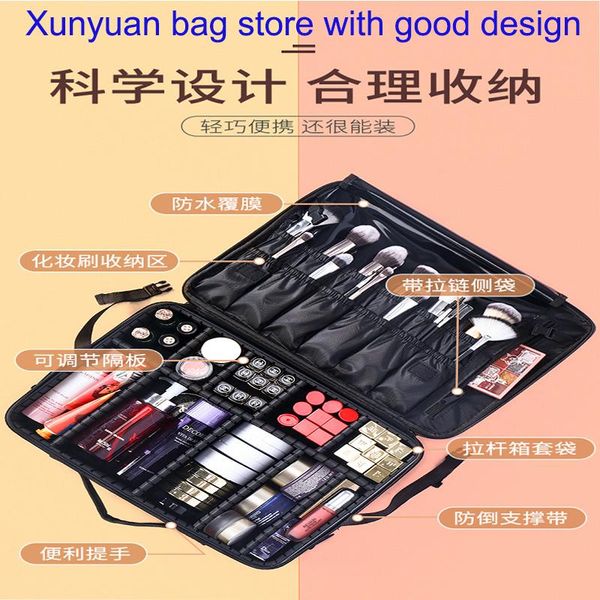 travel set makeup bag high capacity cosmetic bags women organizer pouch hanging wash & cases
travel set makeup bag high capacity cosmetic bags women organizer pouch hanging wash & cases