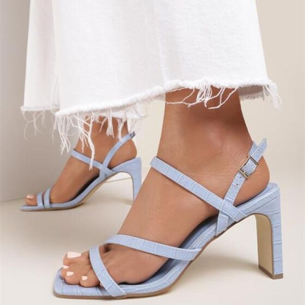 sandals lady's fancy shoes high heel square open toe summer women buckle strap black white blue concise
sandals lady's fancy shoes high heel square open toe summer women buckle strap black white blue concise