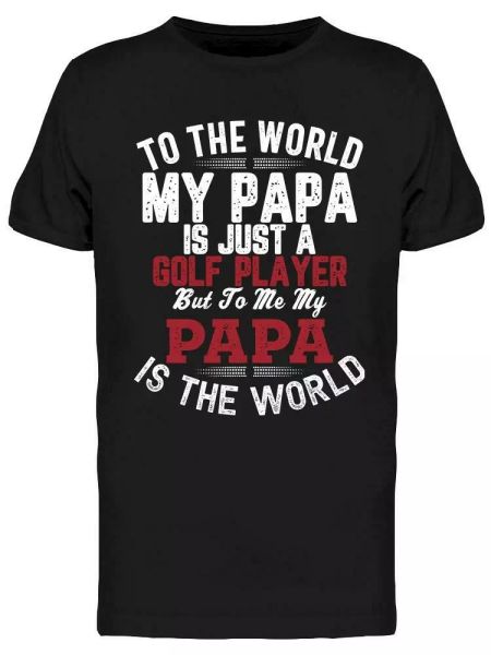 father's day golf player lovers tee men's -image by shutterstock, White;black
father's day golf player lovers tee men's -image by shutterstock, White;black