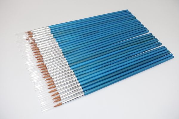 50 pcs/set Multi function nylon Blue short wood brush water powder propene watercolor painting pen Round Head Hook Line Pen, Default color
50 pcs/set Multi function nylon Blue short wood brush water powder propene watercolor painting pen Round Head Hook Line Pen, Default color