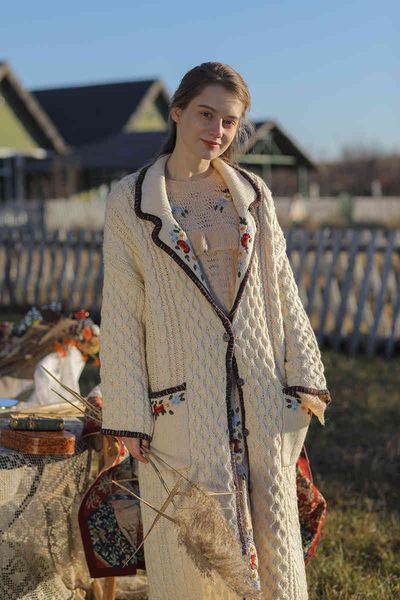 women's knits & tees fall winter sweater women fashion korean casual loose thick warm wool handmade embroidery long cardigan coat 7yp3, White
women's knits & tees fall winter sweater women fashion korean casual loose thick warm wool handmade embroidery long cardigan coat 7yp3, White