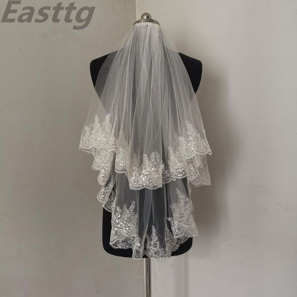 bridal veils easttg white ivory fashion two layer veil tulle wedding with comb lace edge accessories veu de noiva, Black
bridal veils easttg white ivory fashion two layer veil tulle wedding with comb lace edge accessories veu de noiva, Black