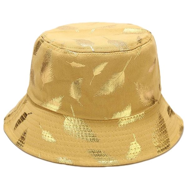 summer golden feather bucket hat men women outdoor breathable adjustable fisherman hat foldable panama travel sun cap, Blue;gray
summer golden feather bucket hat men women outdoor breathable adjustable fisherman hat foldable panama travel sun cap, Blue;gray
