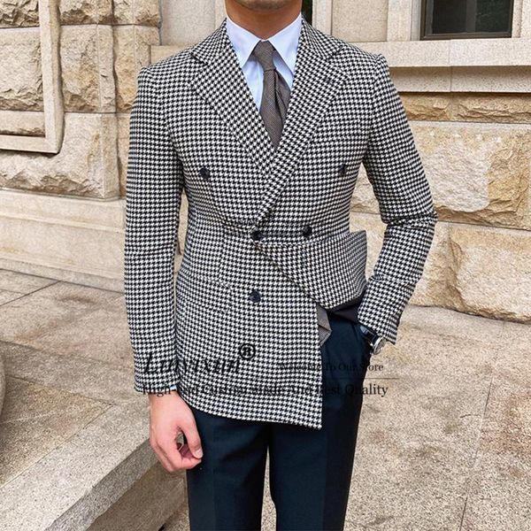 men's suits & blazers houndstooth double breasted mens formal business blazer slim wedding groom tuxedos 2 piece jackets pants set cost, White;black
men's suits & blazers houndstooth double breasted mens formal business blazer slim wedding groom tuxedos 2 piece jackets pants set cost, White;black