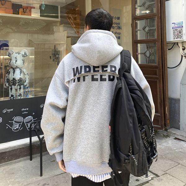 2021 autumn winter sweater men's plush thickened loose hoodie pullover round neck hooded student couple korean version, Black
2021 autumn winter sweater men's plush thickened loose hoodie pullover round neck hooded student couple korean version, Black