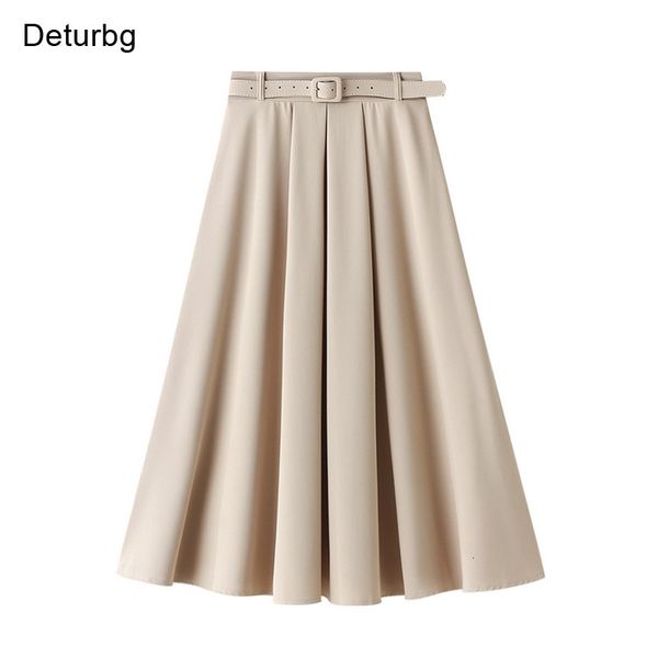 casual dresses women's vintage solid color midi skirt with belt female high waist office chic slim a-line skirts faldas 2021, Black;gray
casual dresses women's vintage solid color midi skirt with belt female high waist office chic slim a-line skirts faldas 2021, Black;gray