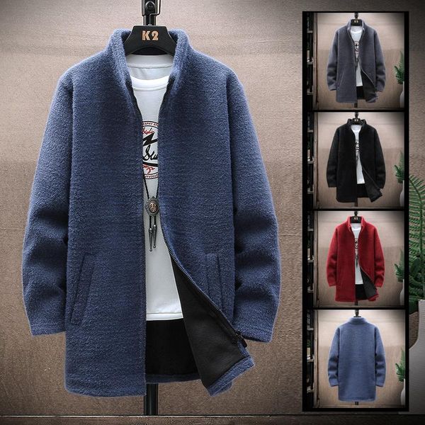 men's jackets men in the long jacket coat autumn and winter fleece thick wool sweater fashion warm casual loose pure color cardigan, Black;brown
men's jackets men in the long jacket coat autumn and winter fleece thick wool sweater fashion warm casual loose pure color cardigan, Black;brown