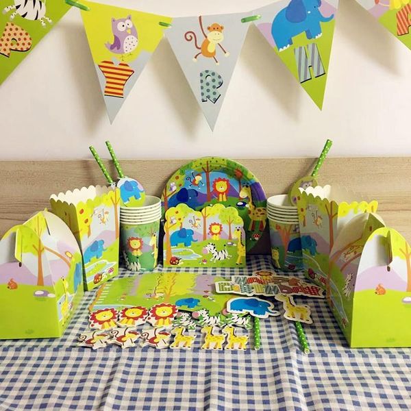 disposable dinnerware 12 kids jungle animal theme tableware set birthday party decoration plate cups hats tablecloth flag straw supplies
disposable dinnerware 12 kids jungle animal theme tableware set birthday party decoration plate cups hats tablecloth flag straw supplies