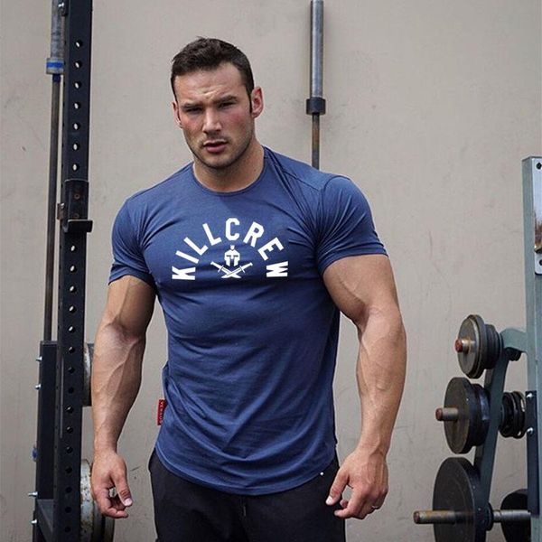 summer mens gyms casual t shirt fitness bodybuilding print tight fashion male short cotton clothing tee 5 color men's t-shirts, White;black
summer mens gyms casual t shirt fitness bodybuilding print tight fashion male short cotton clothing tee 5 color men's t-shirts, White;black