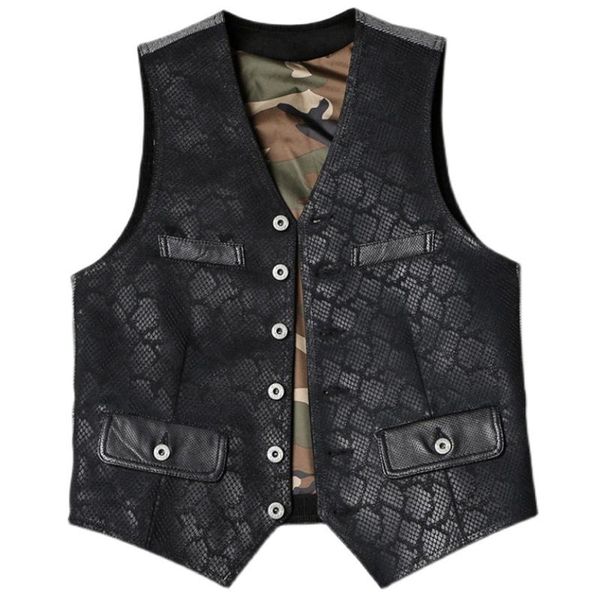 men's vests sleeveless dress suit vest waistcoat serpentine mens weskit genuine leather cowhide blazer coats summer, Black;white
men's vests sleeveless dress suit vest waistcoat serpentine mens weskit genuine leather cowhide blazer coats summer, Black;white