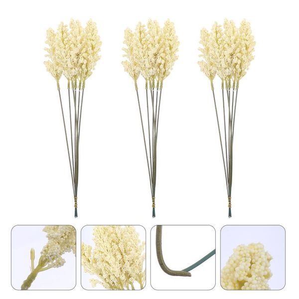 decorative flowers & wreaths 18pcs wedding floral arrangements wheat stalk home deskdecoration millet ear
decorative flowers & wreaths 18pcs wedding floral arrangements wheat stalk home deskdecoration millet ear