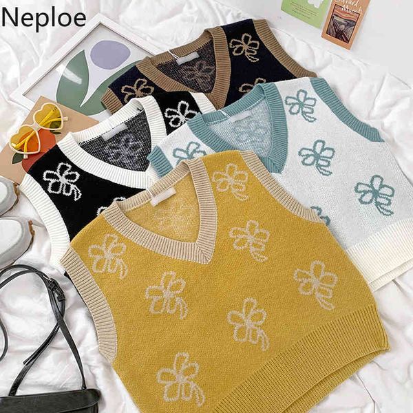 neploe vintage sweater vest spring women clothing korean chic v neck sleeveless casual knitted cropped pullover tank 210422, White;black
neploe vintage sweater vest spring women clothing korean chic v neck sleeveless casual knitted cropped pullover tank 210422, White;black