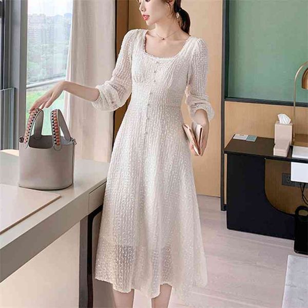 spring fashion elegant long sleeve midi dress women korean lady holiday beach party vestidos 210514, Black;gray
spring fashion elegant long sleeve midi dress women korean lady holiday beach party vestidos 210514, Black;gray