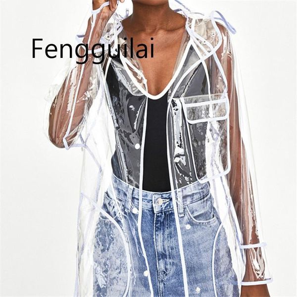 women's jackets fashion long transparent jacket women high street see through raincoat casual hooded waterproof coat windbreaker outwea, Black;brown
women's jackets fashion long transparent jacket women high street see through raincoat casual hooded waterproof coat windbreaker outwea, Black;brown