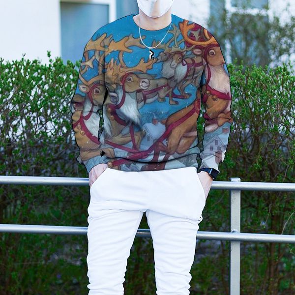 men's christmas 3d long sleeve sleeveless sweater elk christmas white beard grandpa pattern clothing, White;black
men's christmas 3d long sleeve sleeveless sweater elk christmas white beard grandpa pattern clothing, White;black