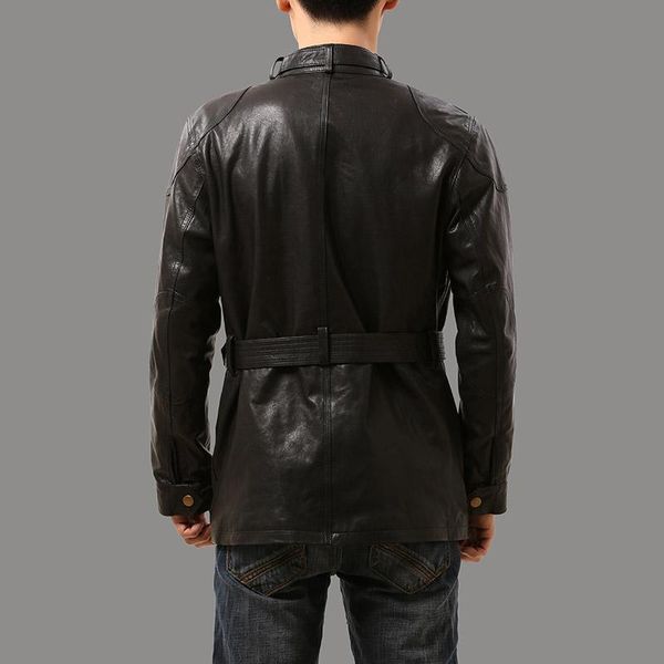 men's jackets big us size genuine sheep skin leather jacket mens long casual rwl4, Black;brown
men's jackets big us size genuine sheep skin leather jacket mens long casual rwl4, Black;brown
