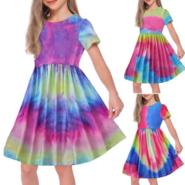 girl's dresses toddler baby kids girls tie dyed short sleeve round neck dress princess casual clothes verkleedkleding meisje e1, Red;yellow
girl's dresses toddler baby kids girls tie dyed short sleeve round neck dress princess casual clothes verkleedkleding meisje e1, Red;yellow