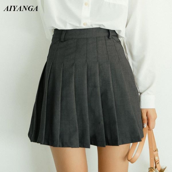 skirts 2021 autumn pleated short women suit skirt preppy style high wait mini solid gray slim lady student a-line, Black
skirts 2021 autumn pleated short women suit skirt preppy style high wait mini solid gray slim lady student a-line, Black
