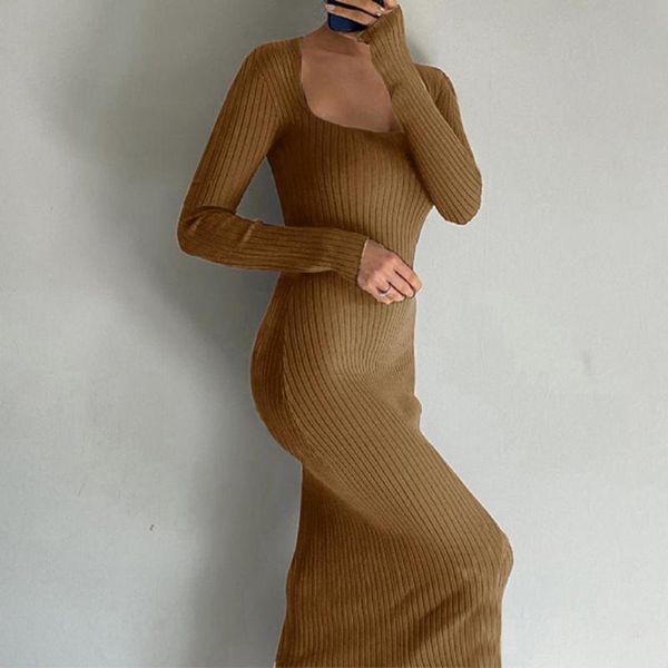 casual dresses waist tight warm square collar solid color knitted dress for daily wear, Black;gray
casual dresses waist tight warm square collar solid color knitted dress for daily wear, Black;gray