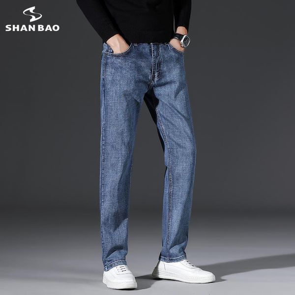 men's jeans shan bao 2021 autumn brand straight loose denim classic style embroidery youth trends increased size stretch, Blue
men's jeans shan bao 2021 autumn brand straight loose denim classic style embroidery youth trends increased size stretch, Blue