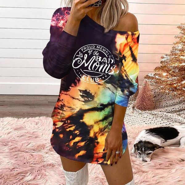 casual dresses tie-dye rainbow print sweatshirts dress womens one shoulder long sleeves vintage letters autumn fleece warm pullovers vestido, Black;gray
casual dresses tie-dye rainbow print sweatshirts dress womens one shoulder long sleeves vintage letters autumn fleece warm pullovers vestido, Black;gray