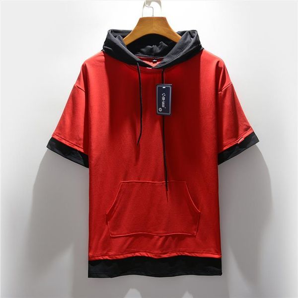 summer casual short sleeve hoodie men t shirts streetwear tees blouse hip hop camisas hombre, White;black
summer casual short sleeve hoodie men t shirts streetwear tees blouse hip hop camisas hombre, White;black