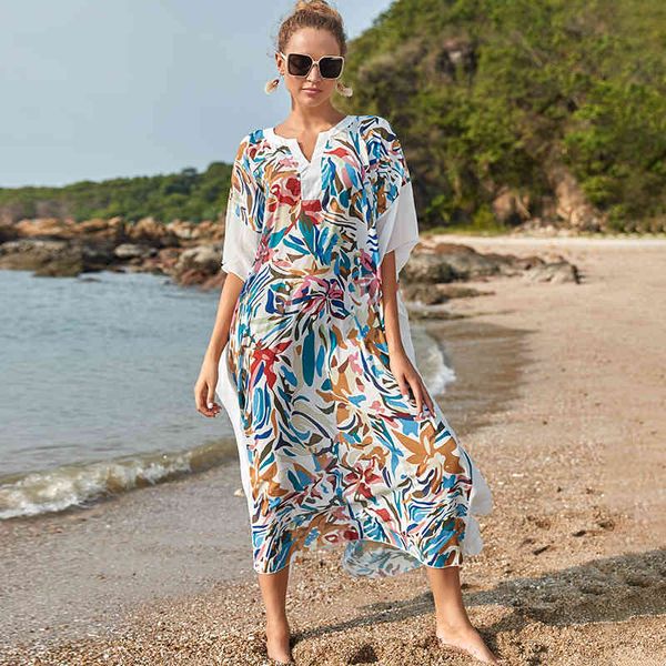 bikini cover-ups bohemian print summer dress beach tunic women beachwear kaftan swimsuit cover up q1176 210420, White;black
bikini cover-ups bohemian print summer dress beach tunic women beachwear kaftan swimsuit cover up q1176 210420, White;black