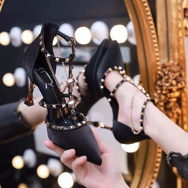 dress shoes luxury super party outdoor heels footwear women hollow pointed sandals for women's pumps a287, Black
dress shoes luxury super party outdoor heels footwear women hollow pointed sandals for women's pumps a287, Black