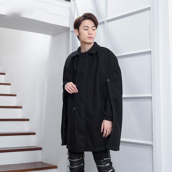men's wool & blends cape cloak coat personality bat shirt tide hip-hop long shawl winter sleeveless lapel black coa
men's wool & blends cape cloak coat personality bat shirt tide hip-hop long shawl winter sleeveless lapel black coa