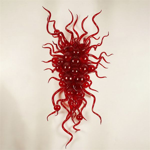 modern murano hanging wall sconce lamp art red color decorative hand blown glass interior lighting 24x32 inches home decor living room bedro
modern murano hanging wall sconce lamp art red color decorative hand blown glass interior lighting 24x32 inches home decor living room bedro