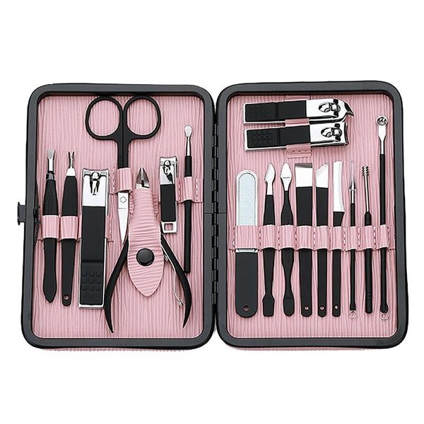 nail art kits 18 pcs professional manicure set kit pedicure scissor tweezer eyebrow cutter clipper stainless steel care sets
nail art kits 18 pcs professional manicure set kit pedicure scissor tweezer eyebrow cutter clipper stainless steel care sets