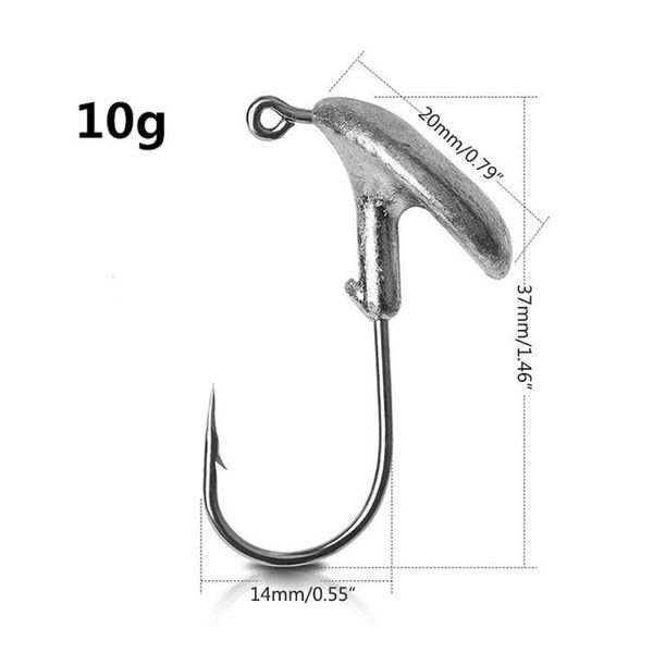 10pcs tumbler lead jig head fishing hook set barbed fishhook 3.5g 5g 7g 10g 14g hooks
10pcs tumbler lead jig head fishing hook set barbed fishhook 3.5g 5g 7g 10g 14g hooks