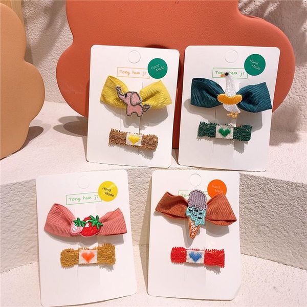 hair accessories 2 pcs fashion children's embroidery cartoon fruit bow duckbill clip sweet girl princess cute love lace hairpins, Slivery;white
hair accessories 2 pcs fashion children's embroidery cartoon fruit bow duckbill clip sweet girl princess cute love lace hairpins, Slivery;white