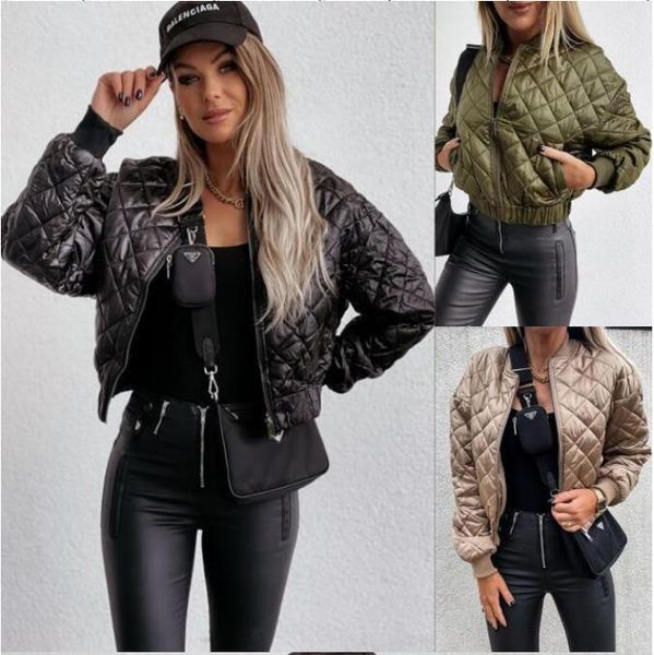 2021 autumn winter new style european and american women's jackets fashion solid color short zipper cotton coats, Black;brown
2021 autumn winter new style european and american women's jackets fashion solid color short zipper cotton coats, Black;brown