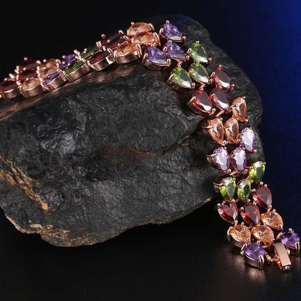 other bracelets fashion woman retro luxury color crystal zircon multilayer bracelet rose gold drop shaped jewelry, Golden;silver
other bracelets fashion woman retro luxury color crystal zircon multilayer bracelet rose gold drop shaped jewelry, Golden;silver