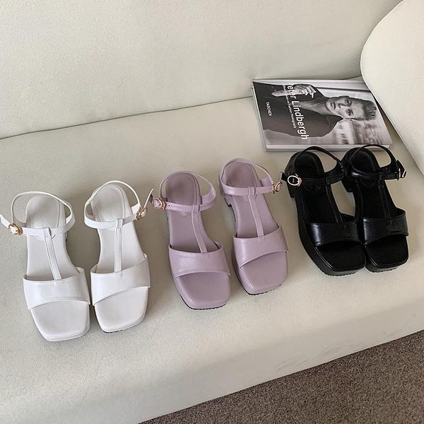 chunky heel platform sandals women square open toe high buckle strap summer y2k shoes, Black
chunky heel platform sandals women square open toe high buckle strap summer y2k shoes, Black