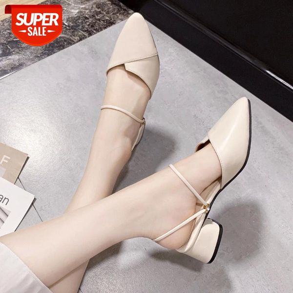 2020 Party Women Mules Slipper Pointed Toe Block Strap Closed Shallow High Heels Shoes Sandals Black Beige Square heel Pumps #M09b
2020 Party Women Mules Slipper Pointed Toe Block Strap Closed Shallow High Heels Shoes Sandals Black Beige Square heel Pumps #M09b