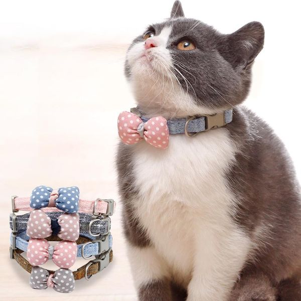 cat collars & leads hptyfd bowknot cute spot cloth pet choker soft cotton bow-tie for cats puppy adjustable neck accessories
cat collars & leads hptyfd bowknot cute spot cloth pet choker soft cotton bow-tie for cats puppy adjustable neck accessories