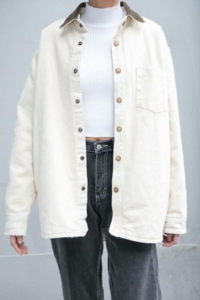 women's wool & blends jacket shirt bm coat oversize casual women suits turn down collar long sleeve outwear autumn suit top, Black
women's wool & blends jacket shirt bm coat oversize casual women suits turn down collar long sleeve outwear autumn suit top, Black