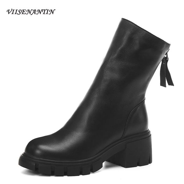 boots thick-soled winter fashion leather thick-heeled european american trifle bottom back zipper women ankle trend, Black
boots thick-soled winter fashion leather thick-heeled european american trifle bottom back zipper women ankle trend, Black