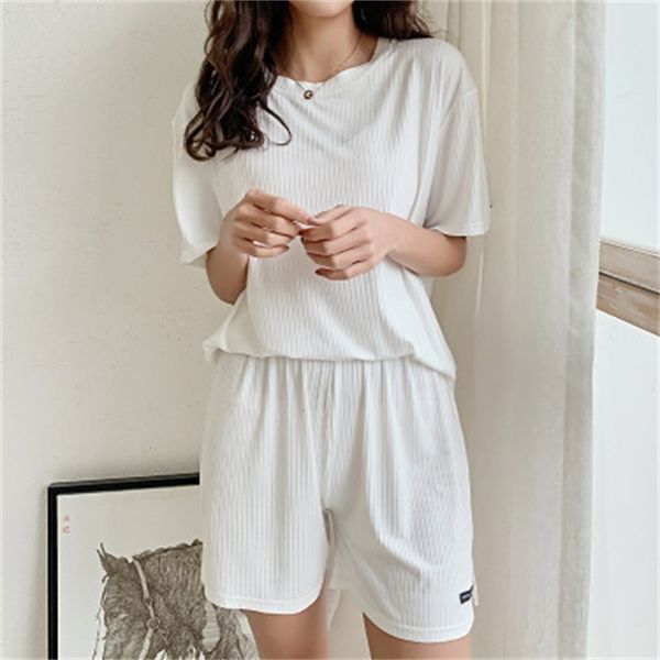 women's sleepwear korean pajamas women summer short sleeve shorts set casual cotton sleepwear home suit loose girl's nightwear pyj, Black;red
women's sleepwear korean pajamas women summer short sleeve shorts set casual cotton sleepwear home suit loose girl's nightwear pyj, Black;red