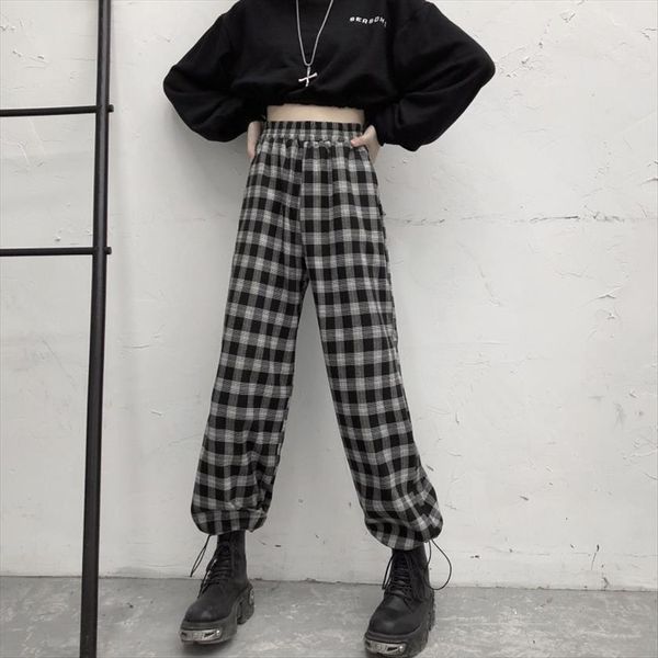 plaid casual streetwear oversize harajuku womens pants trousers wide leg korean fashion hip hop, Black;white
plaid casual streetwear oversize harajuku womens pants trousers wide leg korean fashion hip hop, Black;white
